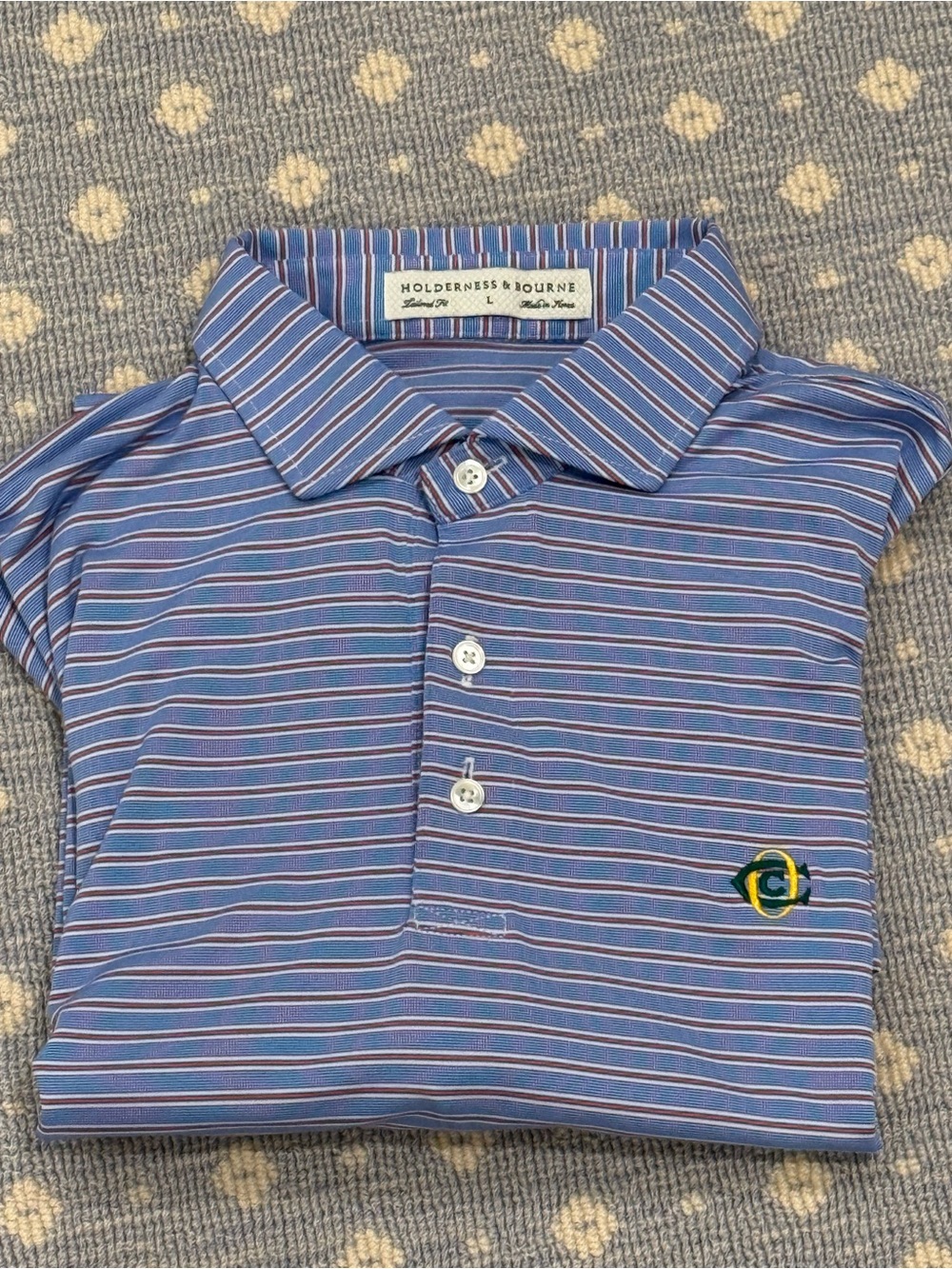 Oakmont Holderness & Bourne Striped Golf Shirt